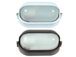 PLAFONIERA A PALPEBRA IN ALLUMINIO PER ESTERNO  60w IP54 mm.210x105x110h. bianco    SYNTESY