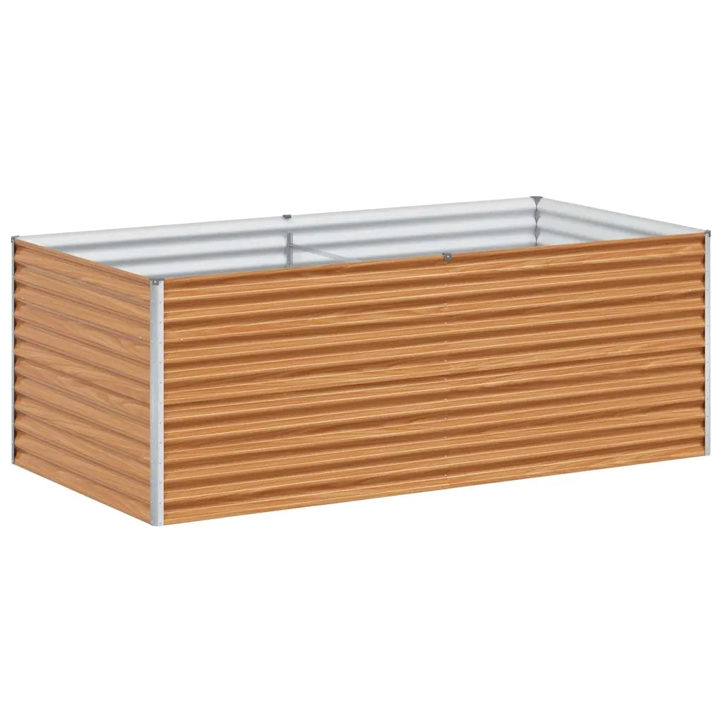 Fioriere | Cassetta per fiori | Letto rialzato da giardino 195 x 100 x 68 cm Acciaio zincato