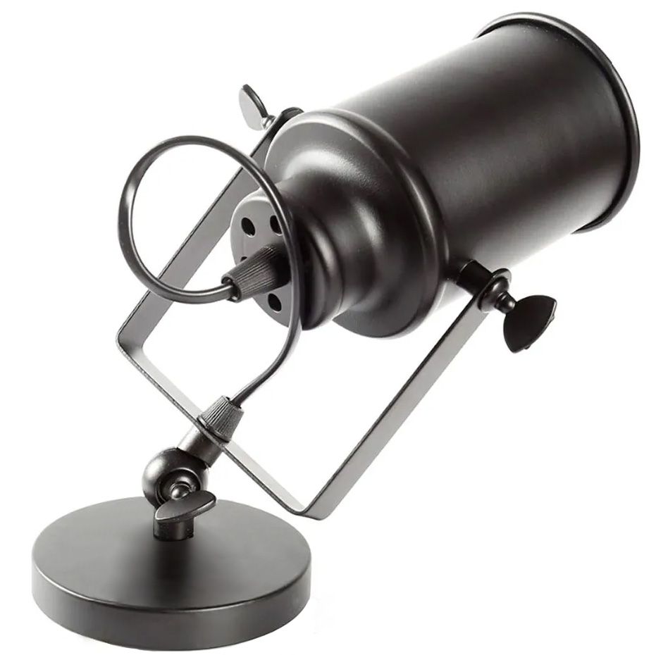 Riflettore Lampada Mobile Spot Da Soffitto Di Parete Nero E27 APP486-1C