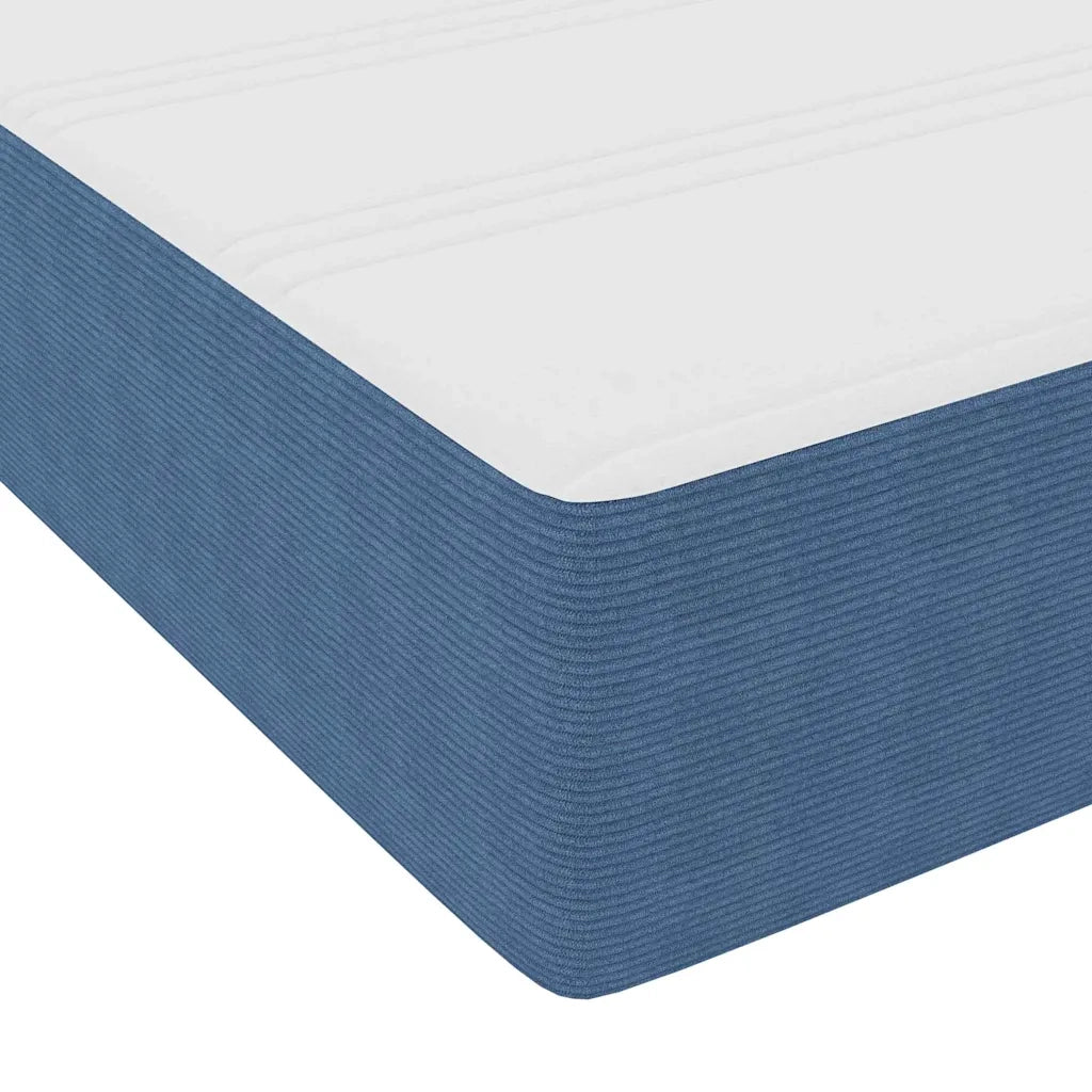 Struttura del letto con materasso-Giroletto Blu 90 x 200 cm Tessuto 839486