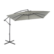 Ombrellone quadrato eccentrico, 3x3m, verde kaki