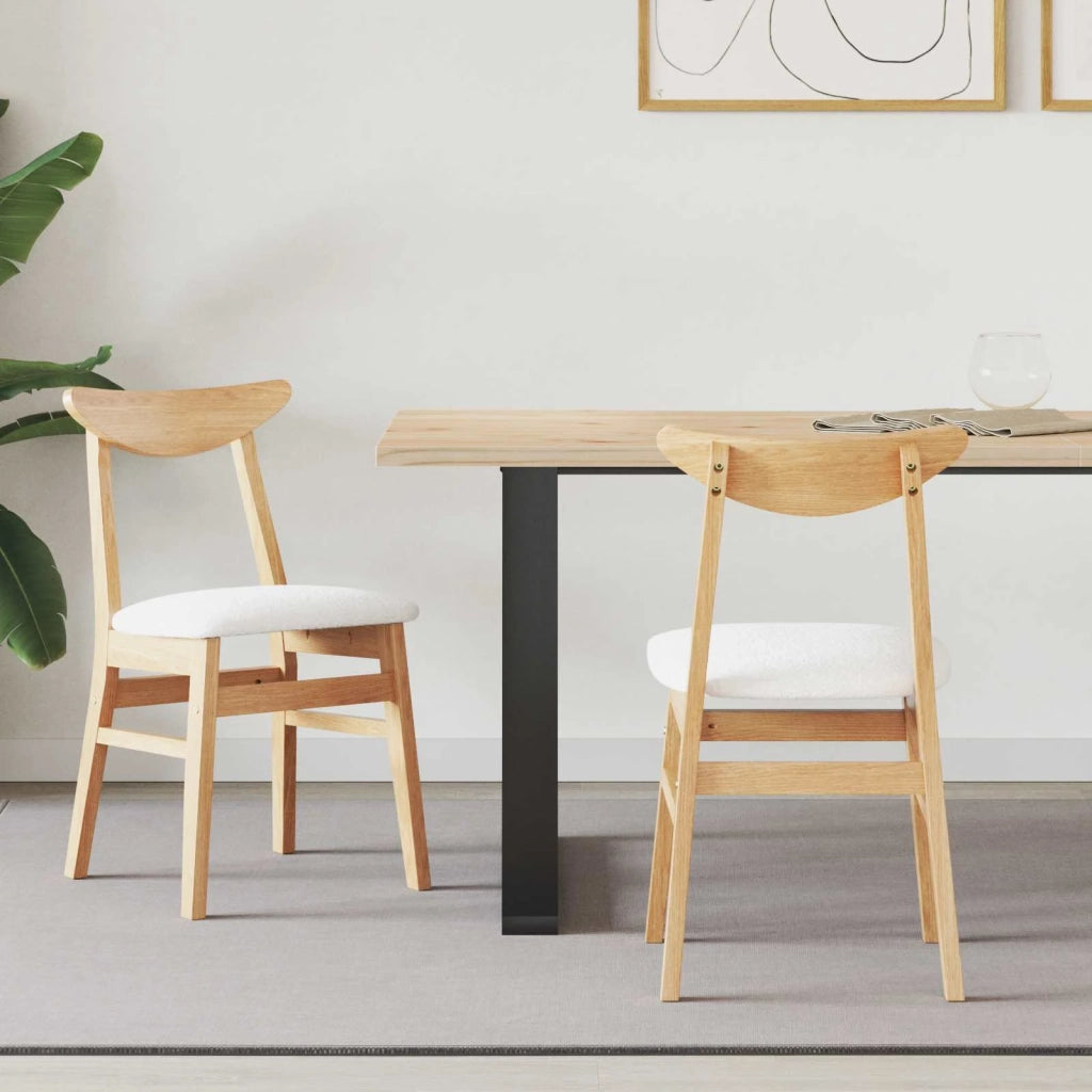 Sedie da pranzo 2 pcs Naturale 42 x 47.5 x 81 cm 42020437