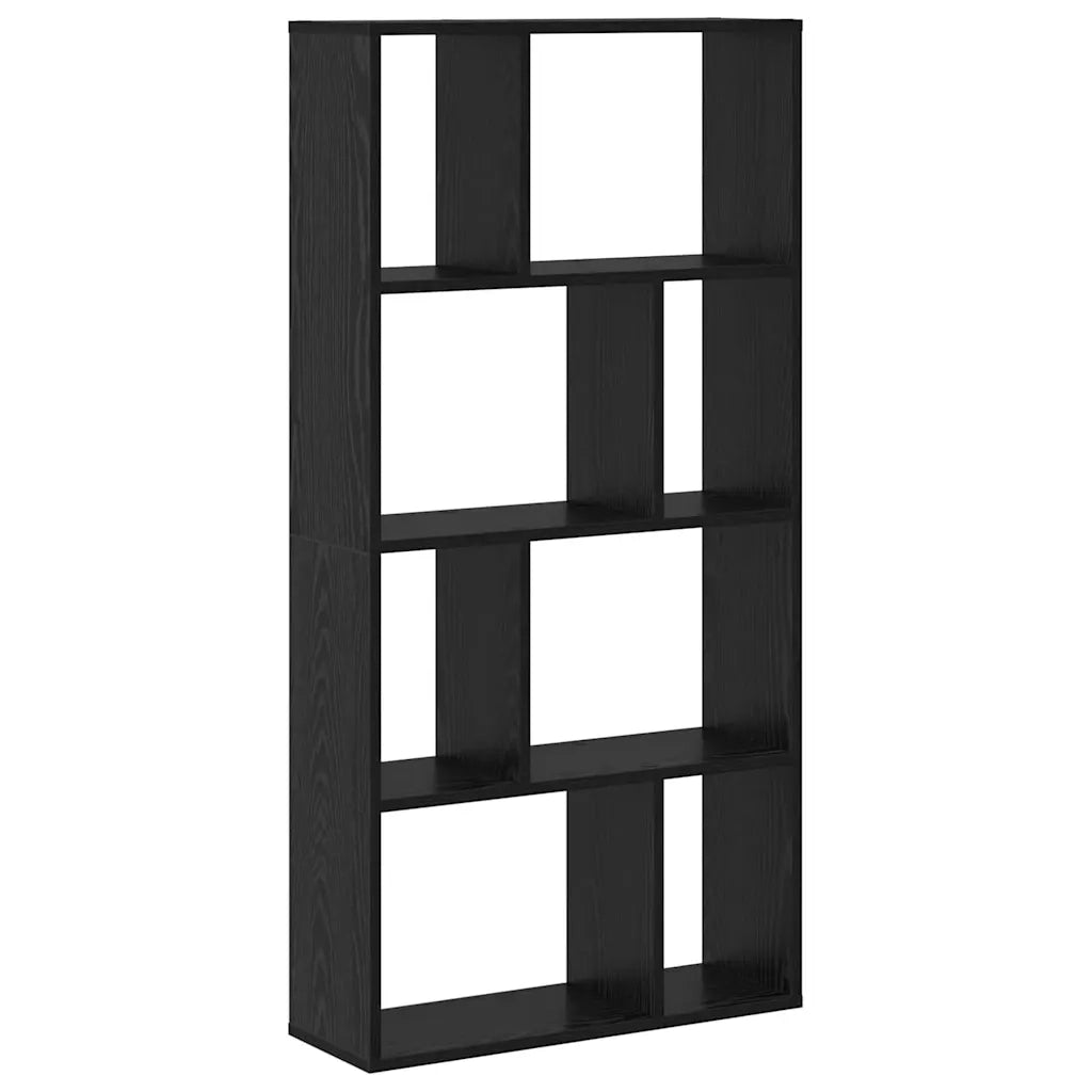 Armadio per Libri 8 livelli 60 x 20 x 120,5 cm Rovere Nero 869254