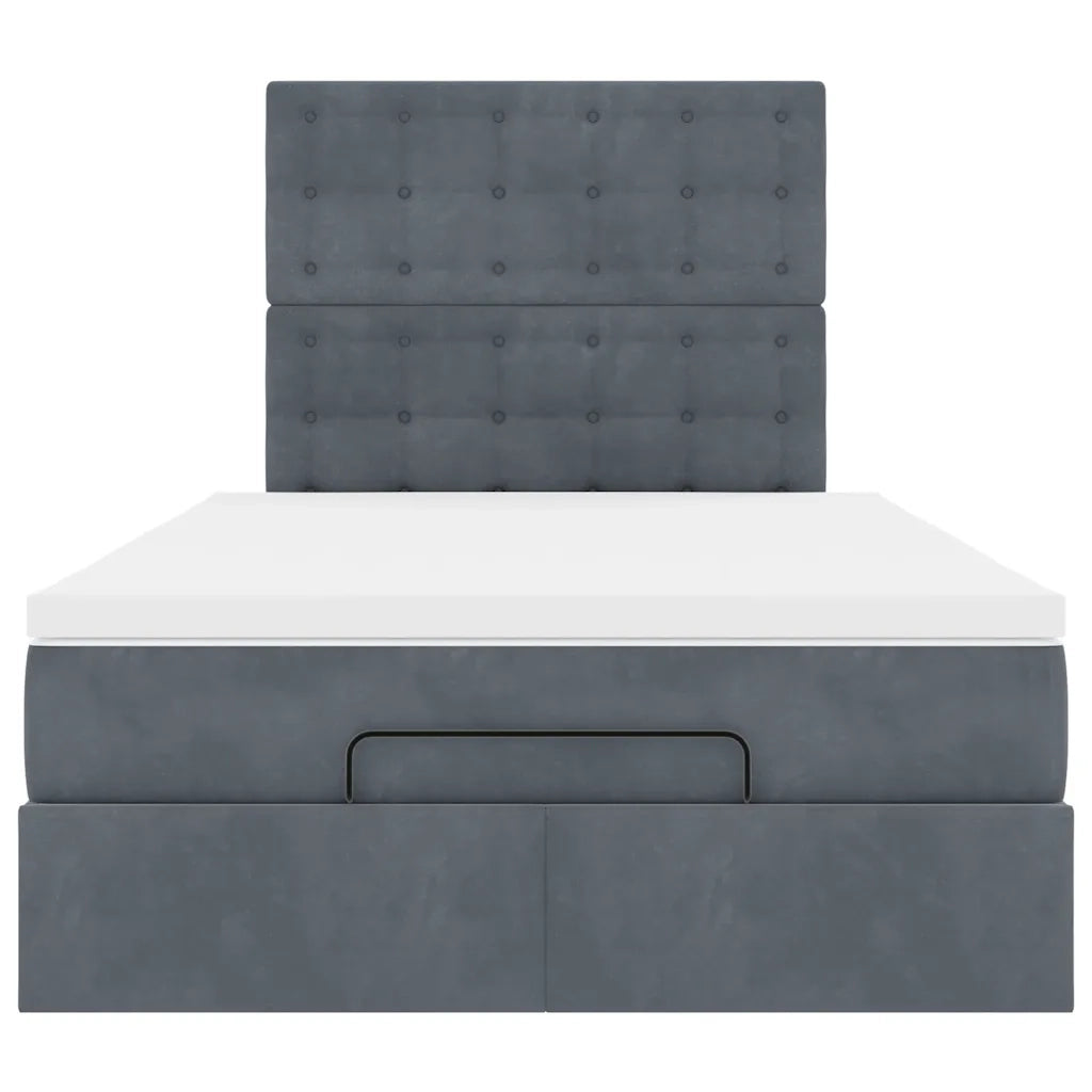 Struttura Letto Pouf con Materassi 80x200 cm Velluto
