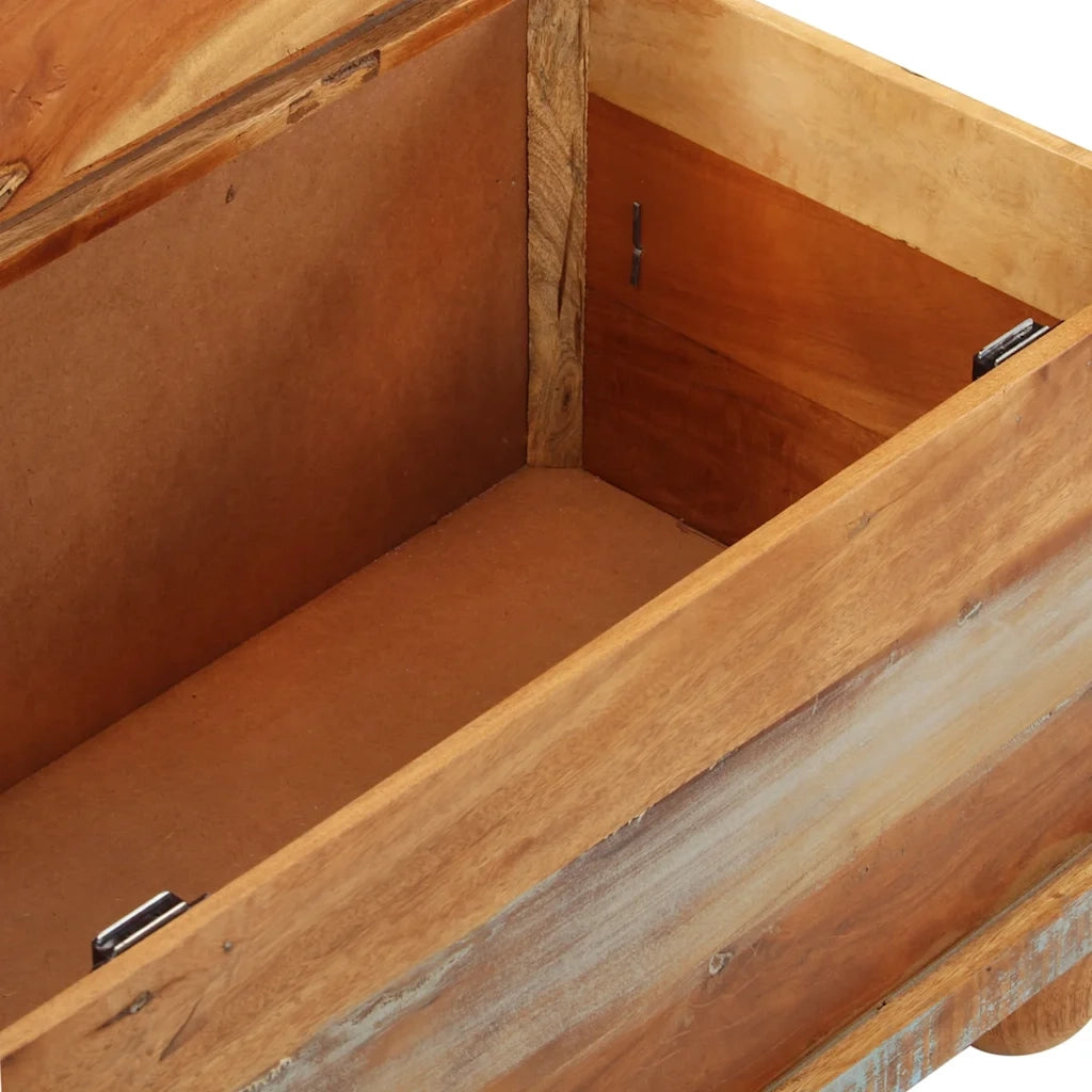 Tavolino da Salotto in Legno di Recupero 70x70x38 cm 243978