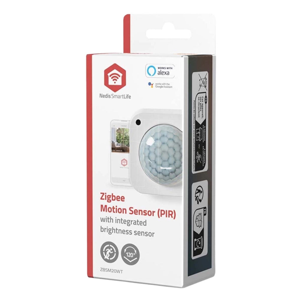 Rilevatore di Movimento PIR e Sensore di Luminosità Zigbee 3.0 Bianco Nedis