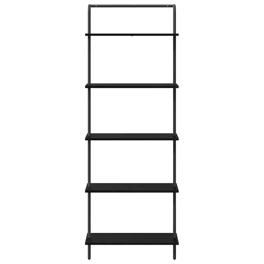 Libreria Rovere Nero 60 x 24 x 168 cm Legno multistrato 879965