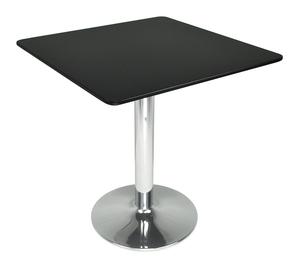 Tavolo quadrato 80x80 nero, tavolino da bar mod. Romeo TQ10-8.8ROPA
