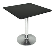 Tavolo quadrato 80x80 nero, tavolino da bar mod. Romeo TQ10-8.8ROPA