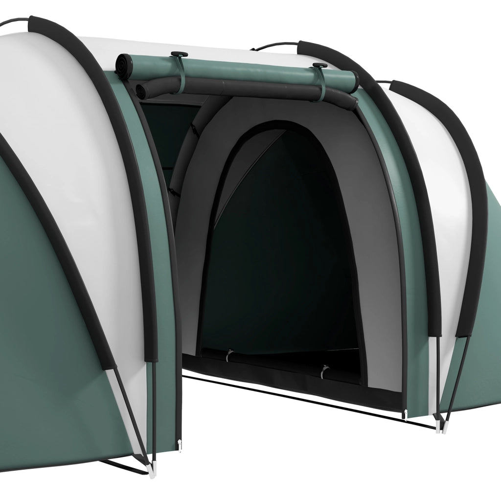 Tenda da Campeggio 4-5 Persone 2 Camere ¨C Zephmum ¨C Verde 3000mm Impermeabile