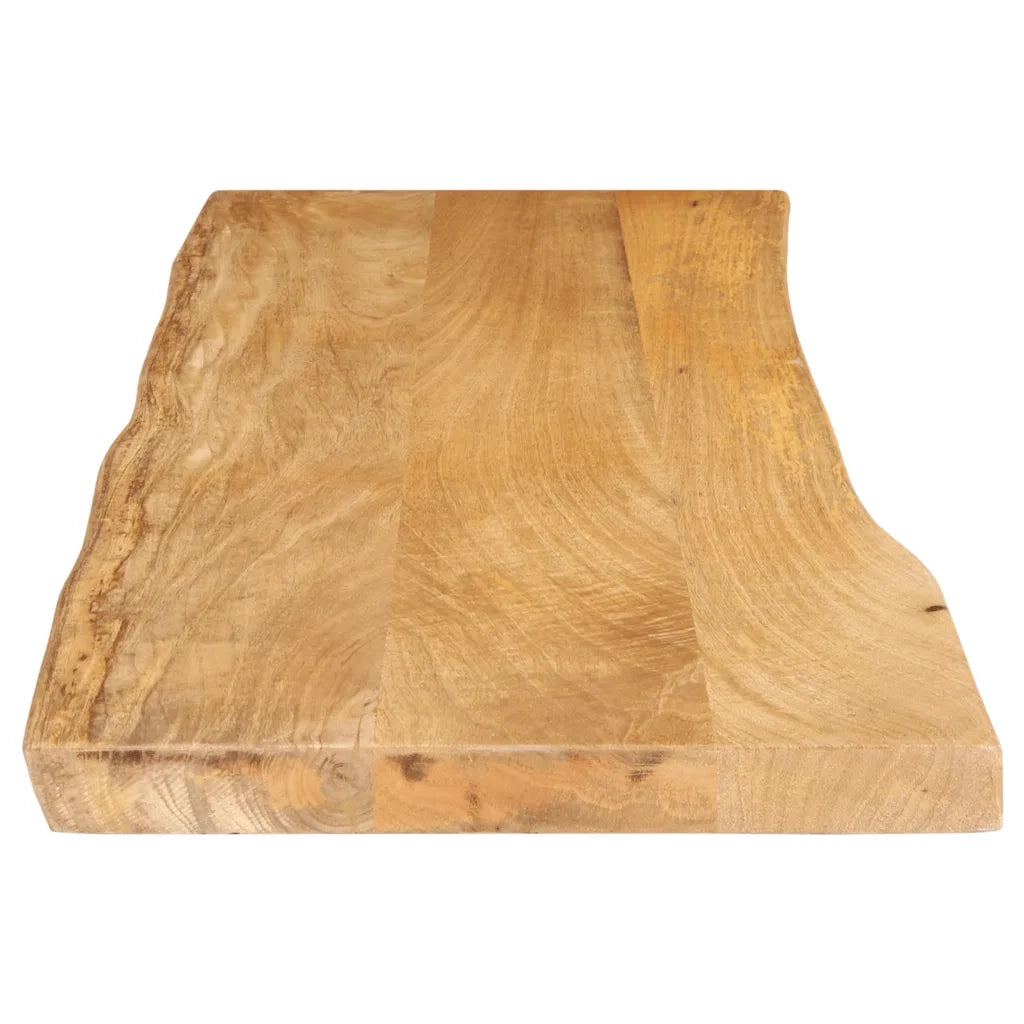 Piano Tavolo 120x40x2,5 cm Bordi Vivi in Legno Massello Mango 370710