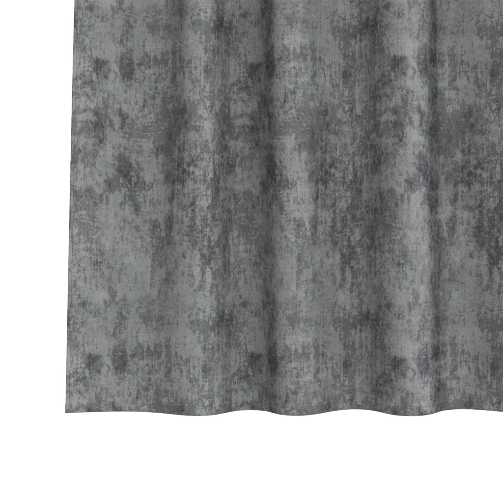 Tende 2 pezzi con occhielli grigie 225x140 cm