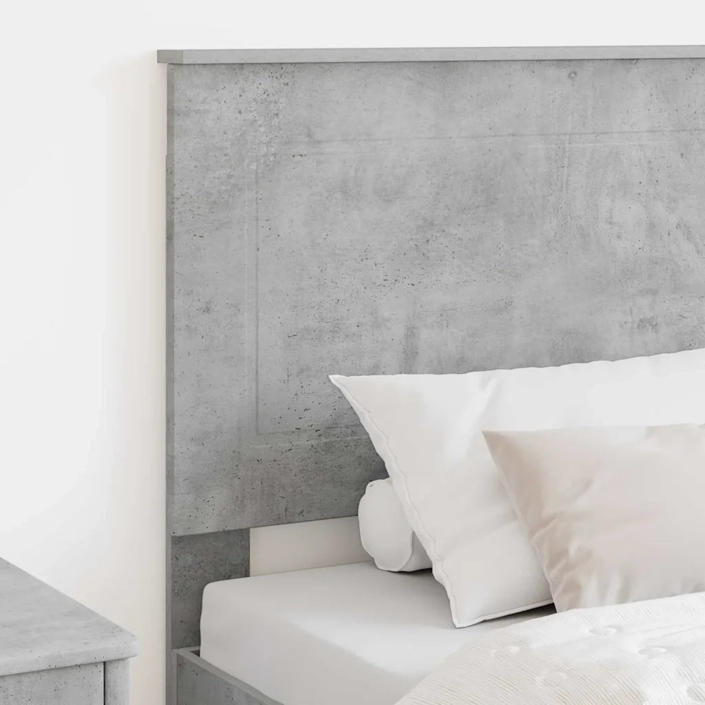 Testiera-Testata-Testiera Decorativa Grigio cemento 100 cm Legno multistrato 533106