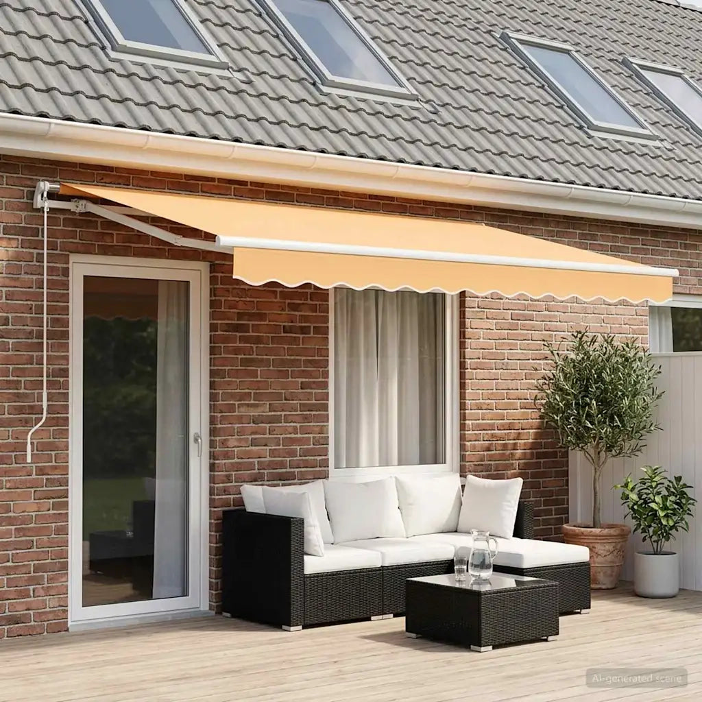 Telo di ricambio per tenda da sole Sabbia 4,5 × 3,5 m 964782