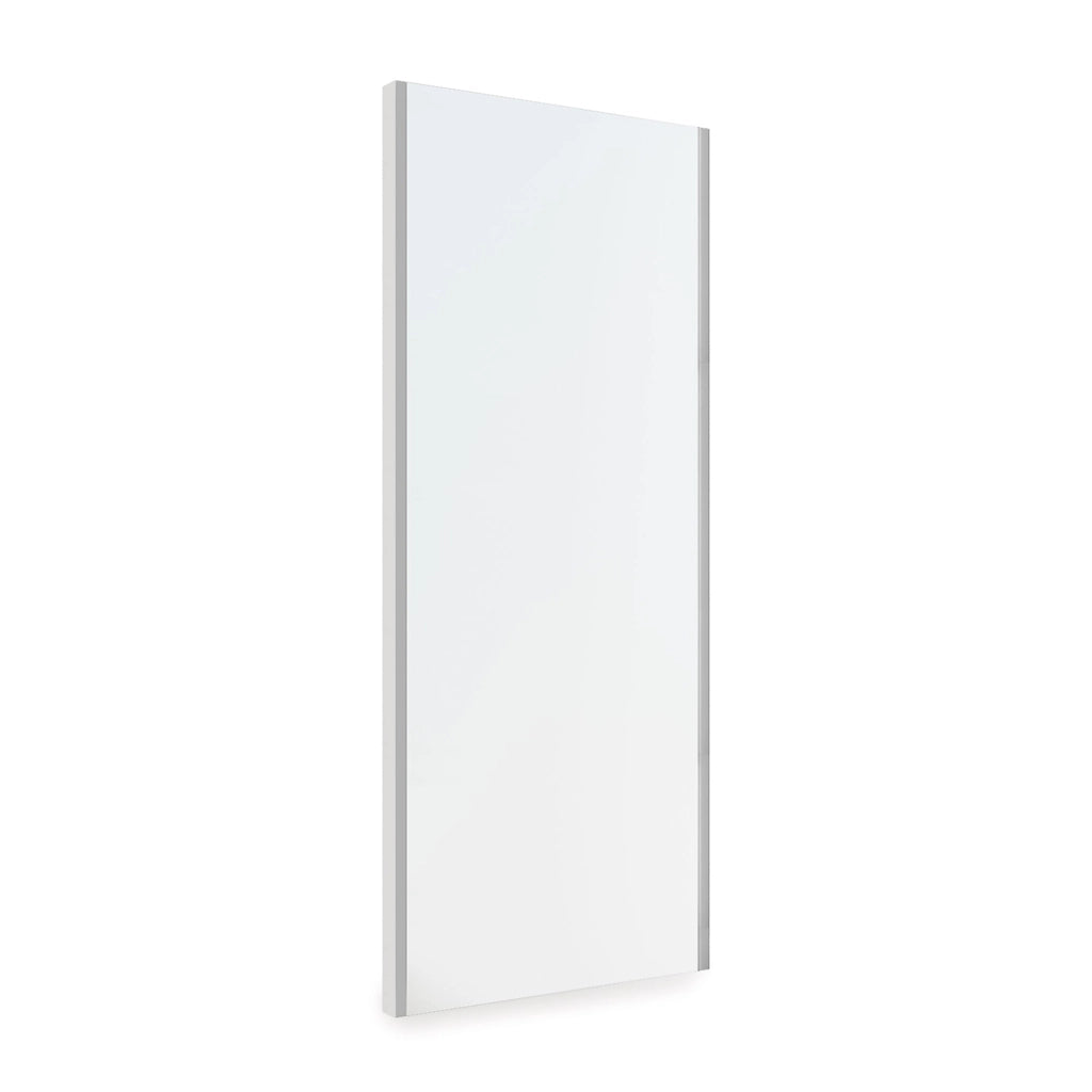 Specchio Estraibile per Armadio 34x100 cm Emuca Grigio Metallizzato