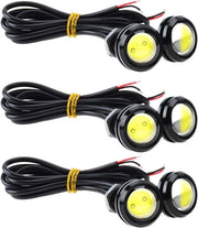 Set di 6 lampade diurne a led alta potenza 9W con proiettore di visibilità per motocicletta illuminazione diurna illuminazione posteriore illuminazione di marcatura