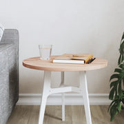 Piano per Tavolo Ã˜40x1,5 cm Rotondo in Legno Massello di Faggio
