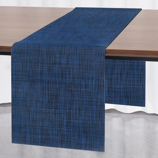 Tavolo da giardino in PVC isolante, lavabile, 40 x 240 cm (blu 2)