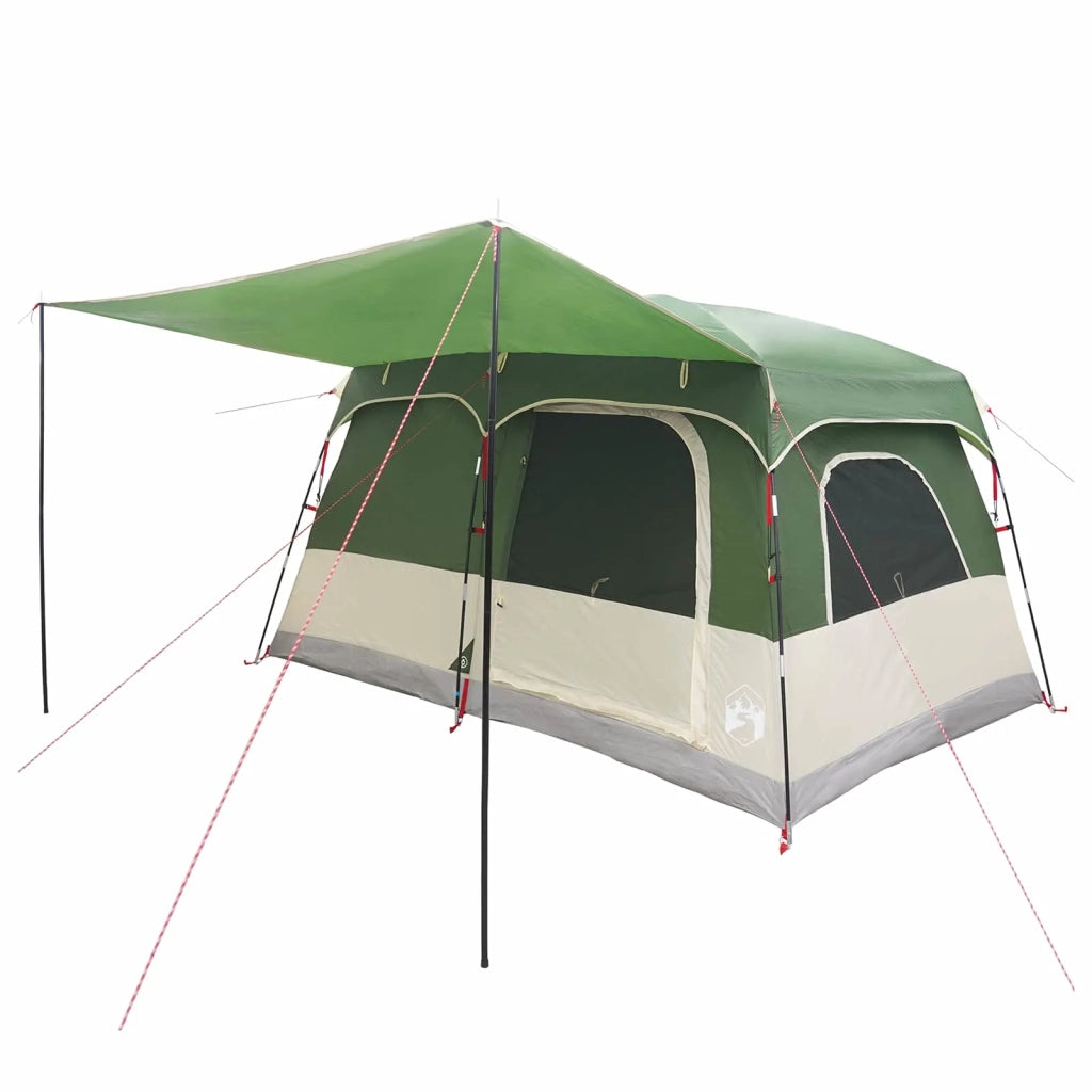 Tenda Familiare con tetto Verde 320 x 210 x 180 cm Poliestere 42028489