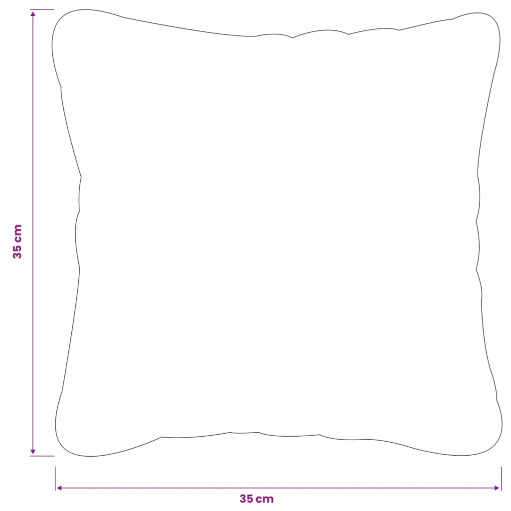 Federa 6 pcs HEERLEN Nero 35 x 35 cm Poliestere 908150