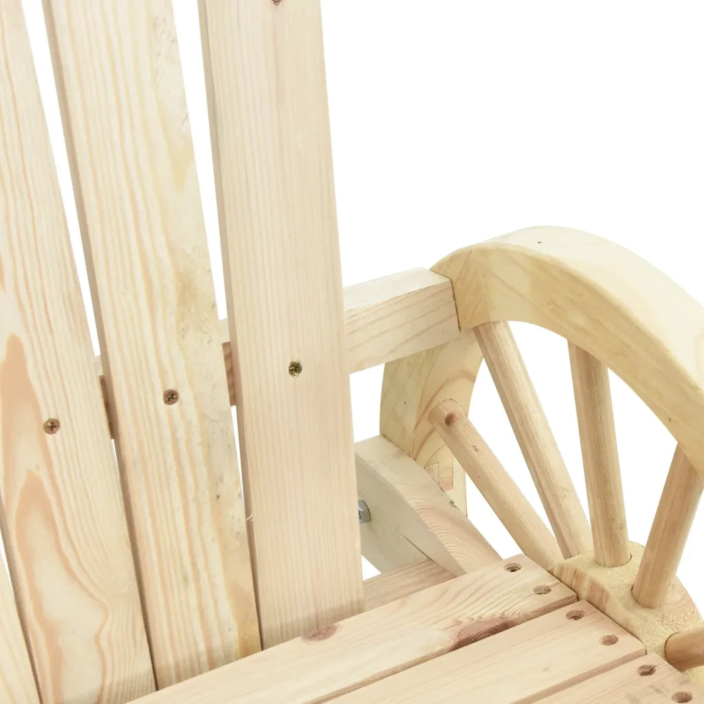 Sedie da Giardino Adirondack 2 pz | Sedie da Esterno in Legno Massello di Abete