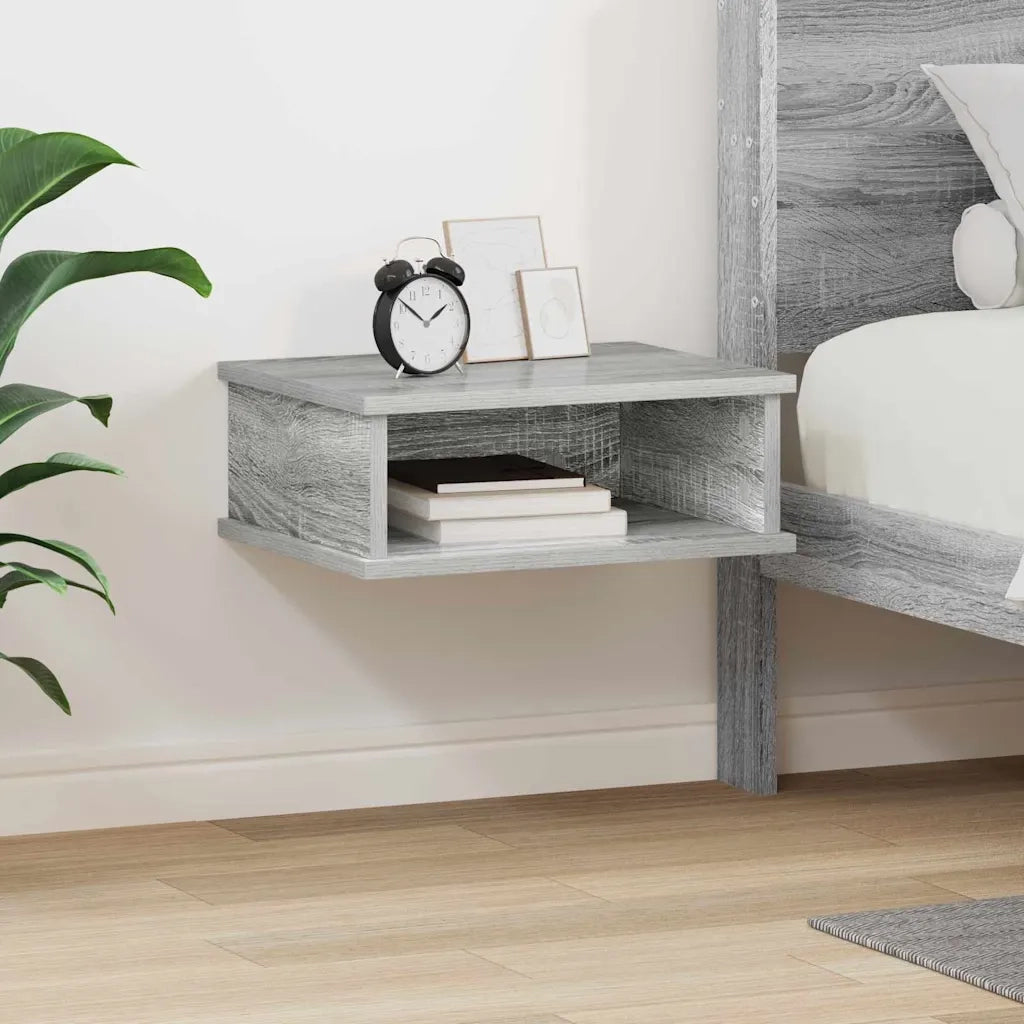 Comodino Grigio Sonoma 40 x 31 x 15 cm Legno ingegnerizzato 891114