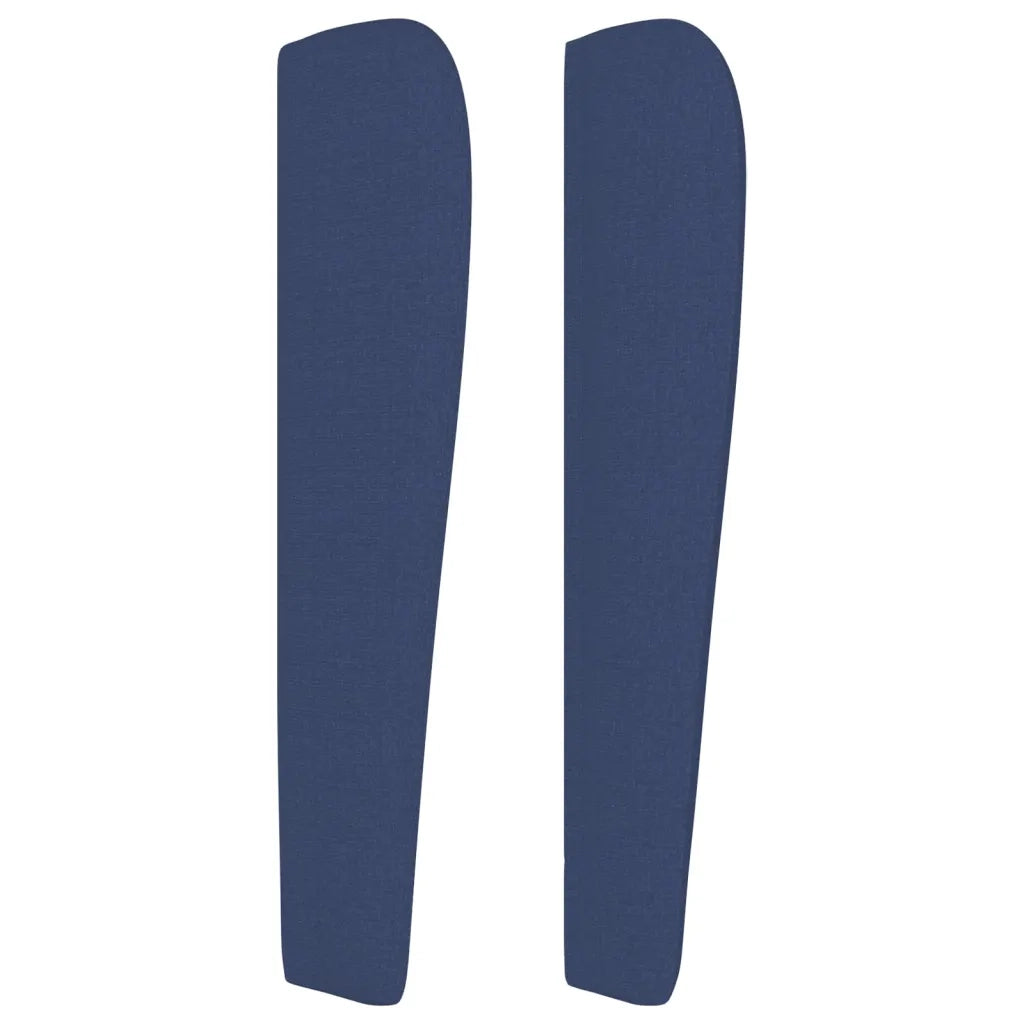 Testiera ad Orecchio-Testata con Orecchie Blu 183x23x118/128 cm in Tessuto 241258