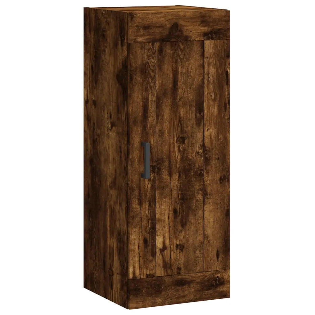 Mobile a Parete Rovere Fumo 34,5x34x90 cm in Legno Multistrato 830505