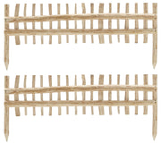 Minirecinzione 2 Pezzi 115x50 cm in Nocciolo Naturale