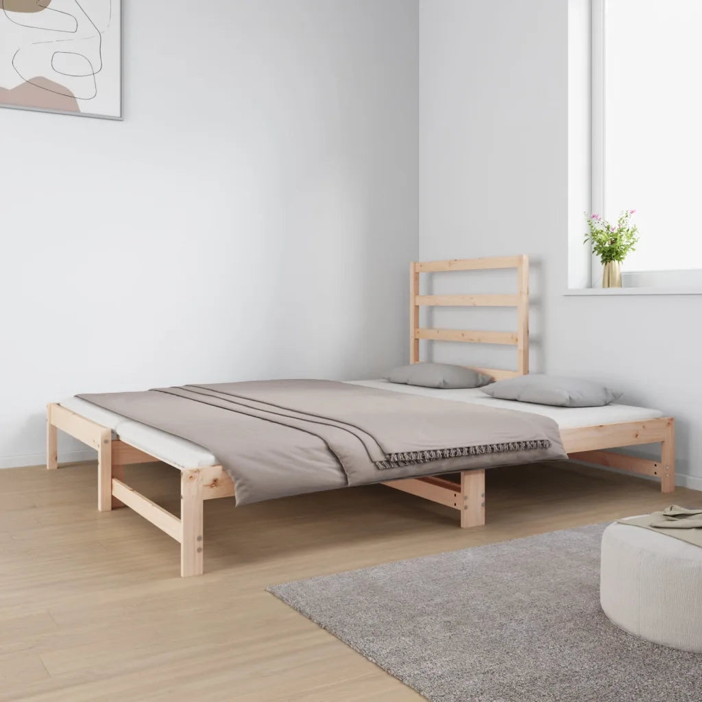 Dormeuse Estraibile 2x(90x190) cm Legno Massello di Pino 3124747
