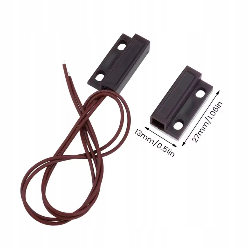 Sensore Magnetico MC-38 NO Marrone – Compatibile con Sistemi Sonoff, Shelly | Montaggio Interno | Senza Alimentazione