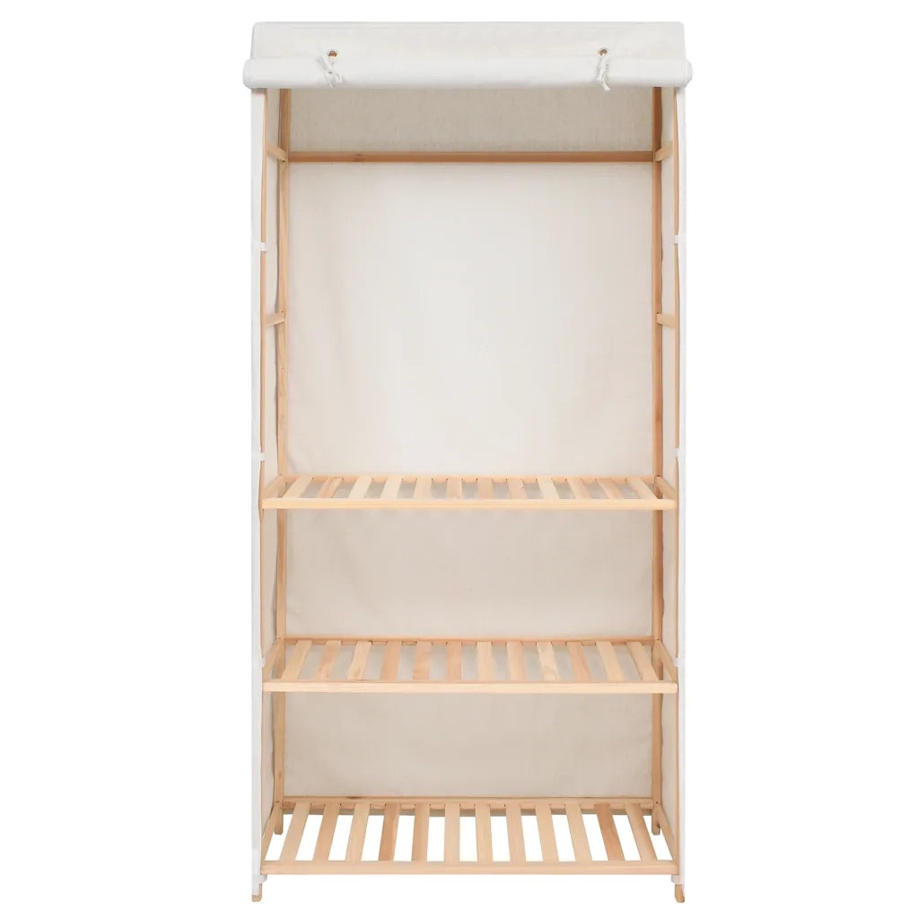 Armadio per Indumenti a 3 Ripiani 79x40x170 cm 247107