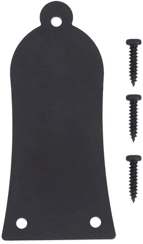 Accessori per chitarra basso - Copertura del rodino a forma di campana per chitarra basso nera 3 fori viti in acciaio.