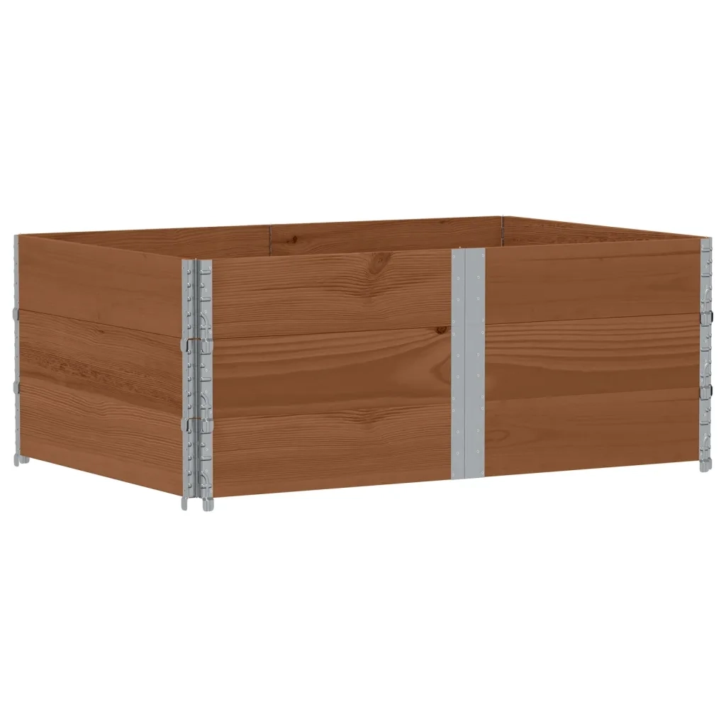 Paretali per Pallet 3 pz Marroni 150x100cm Legno Massello Pino CFW9094861