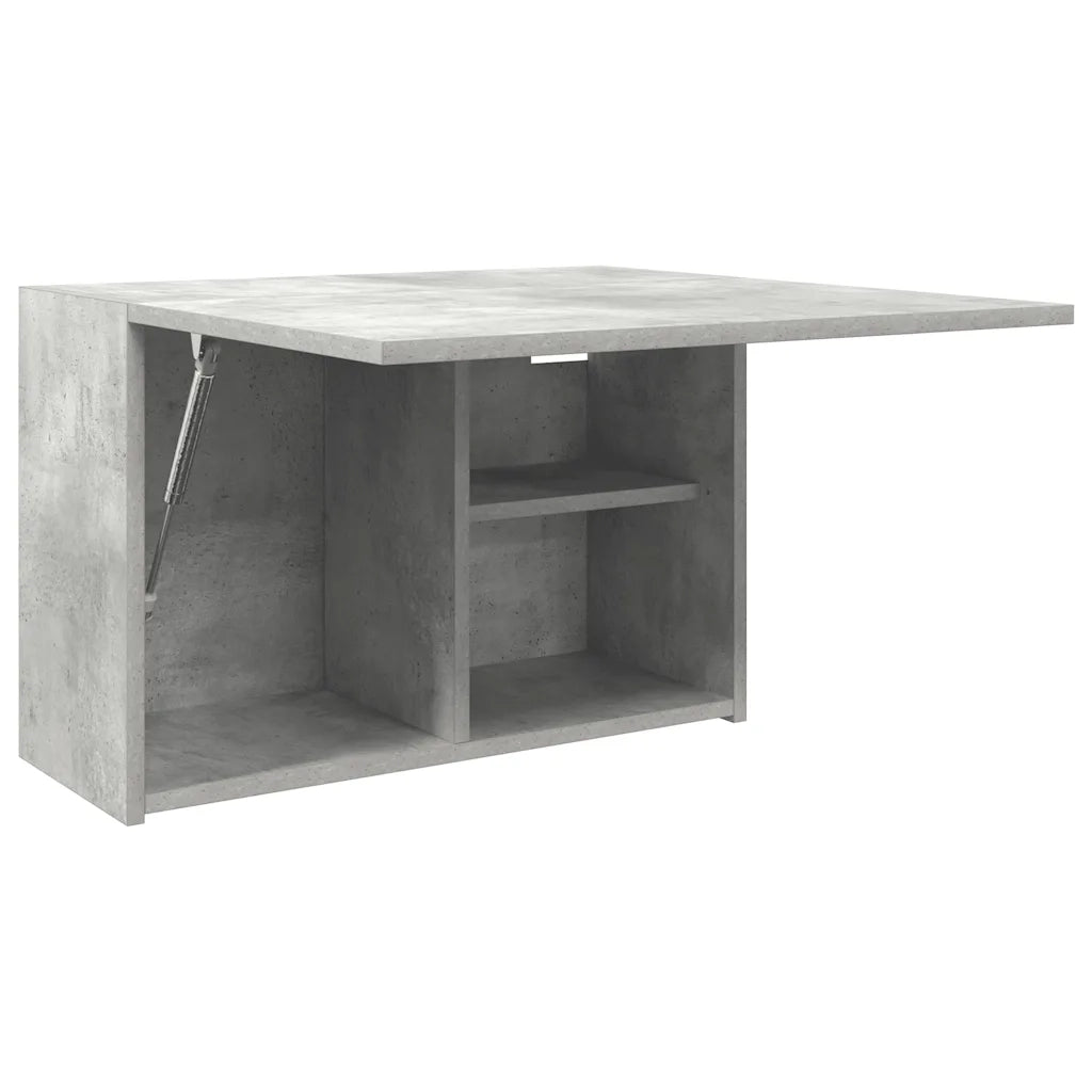 Armadietto da Bagno Grigio Cemento 60x25x40 cm in Truciolato