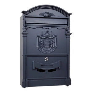 C CASSETTA POSTALE REGIA ANTRACITE 7016 25.5X9X41CM- 1,0 pz