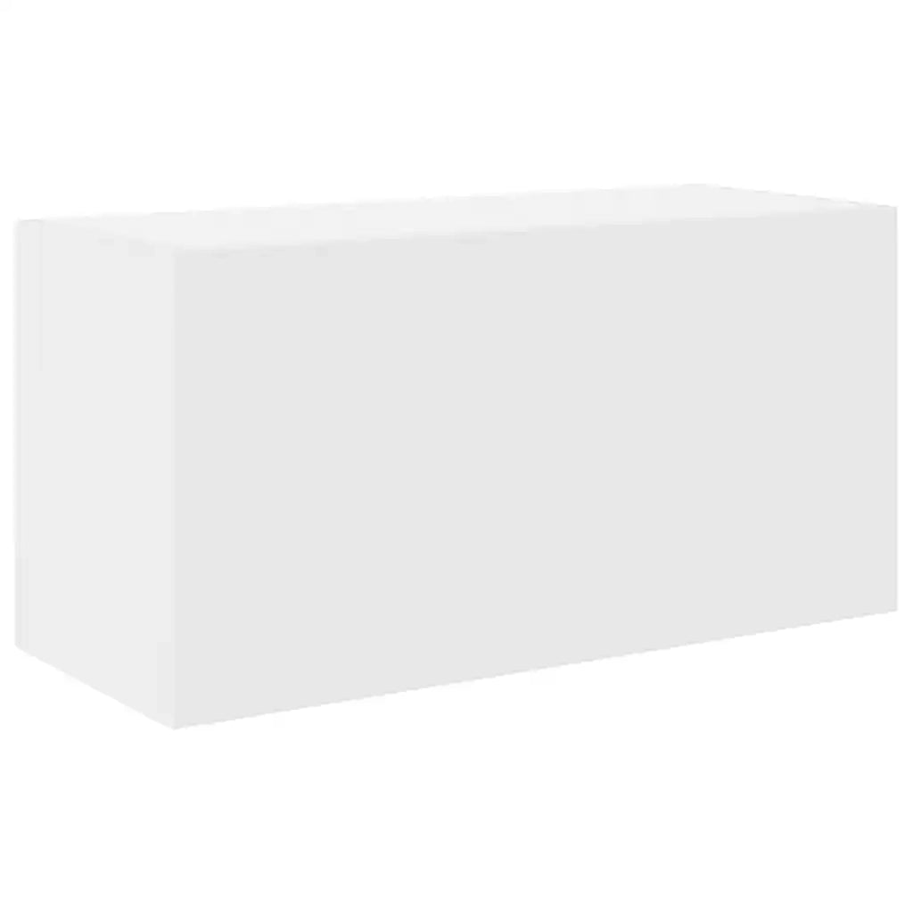 Mobile da Bagno a Parete Bianco 60x25x30cm in Legno Multistrato 860058