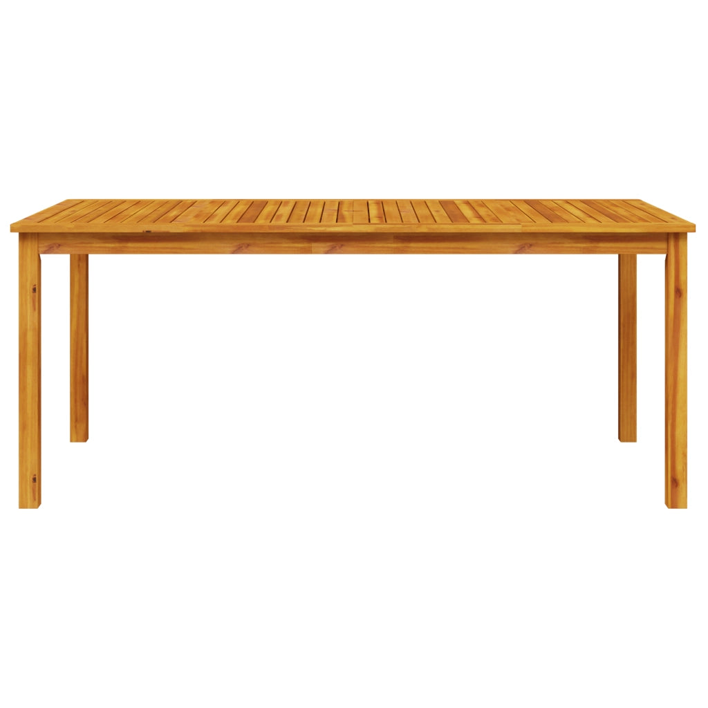Set da pranzo per il giardino 9 pezzi in legno di acacia massello