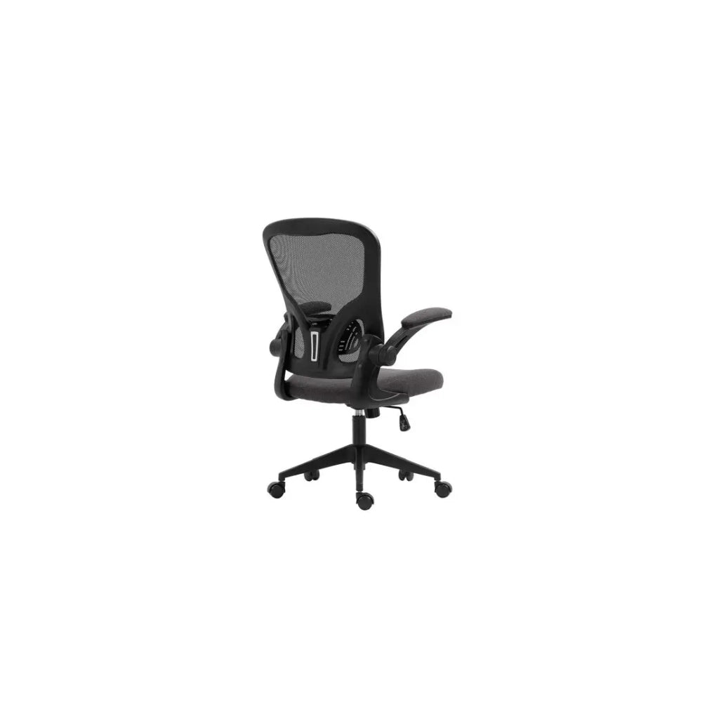 Sedia da ufficio IPOLIST - Tessuto a rete nero e grigio - Comfort e modernità per il tuo spazio lavorativo