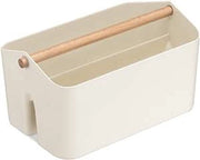 Organizzatore - Maniglione - Deposito in Plastica - 2 Compartimenti - Per Bagno, Camera o Lavello