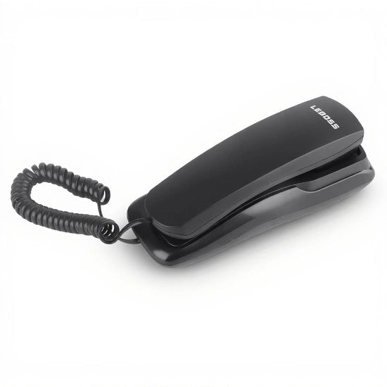 Telefonino da parete con funzione di illuminazione - Base da parete - Cavo di collegamento - Dimensioni compatte 180x60x60 mm - Telefonino da parete fissa