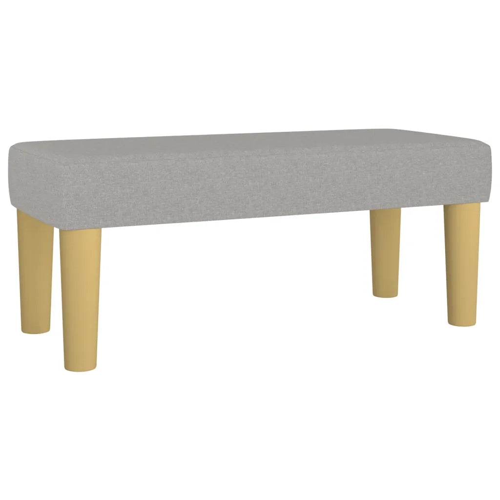 Giroletto a Molle con Materasso Grigio Chiaro 90x200 cm Tessuto cod mxl 64461
