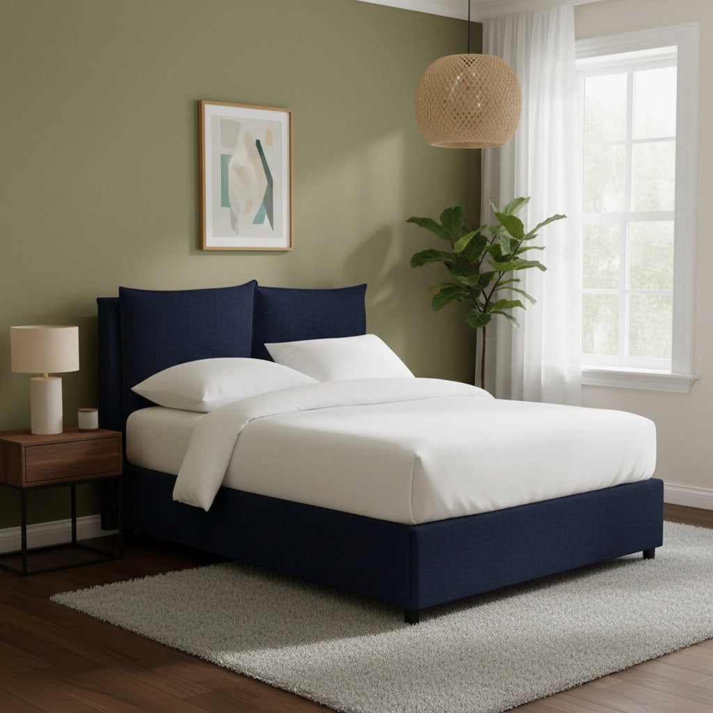 Penrith, Letto Singolo Sfoderabile Made in Italy, Viola Scuro