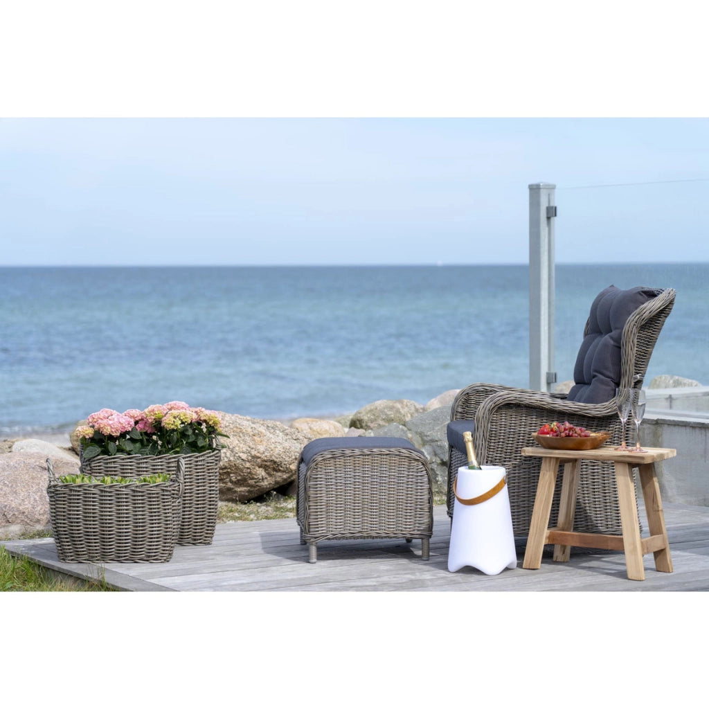 Lanterna Bristol, Bianco, Plastica, 25x25x37,5 cm