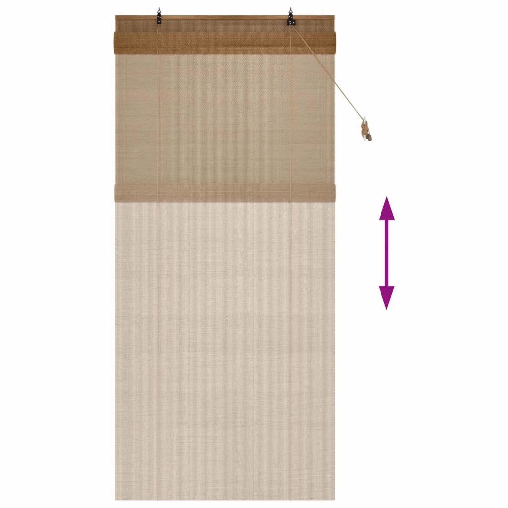 Tenda a rullo Marrone 120 x 220 cm Bambù 42039799