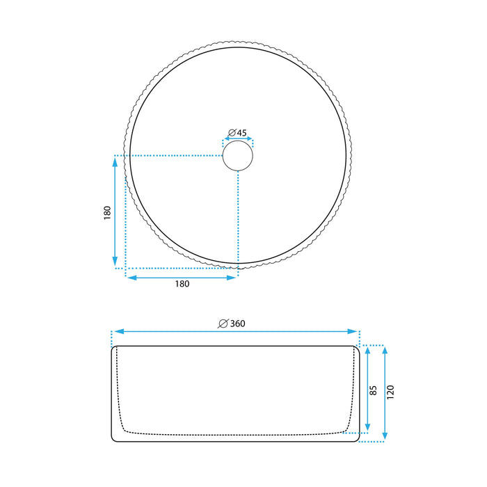 Lavabo Da Appoggio Rea Selina