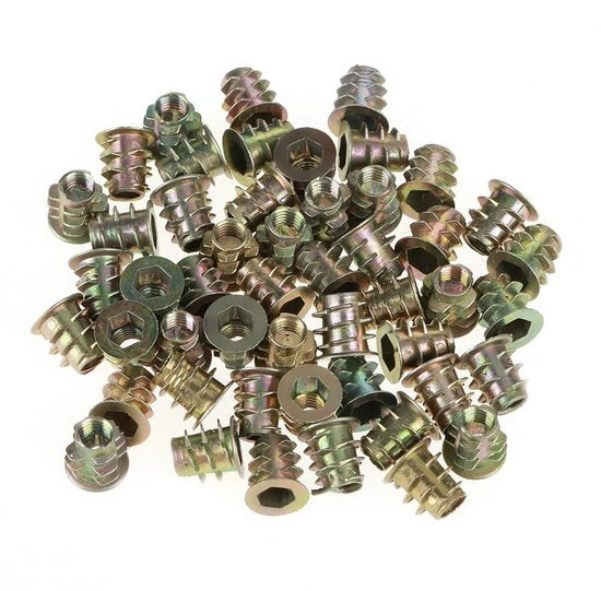 Viti a 5 mm con testa a flangia in acciaio inossidabile - 50 pezzi - con filamento di acciaio inossidabile - con capocorda esterno unico - duraturi