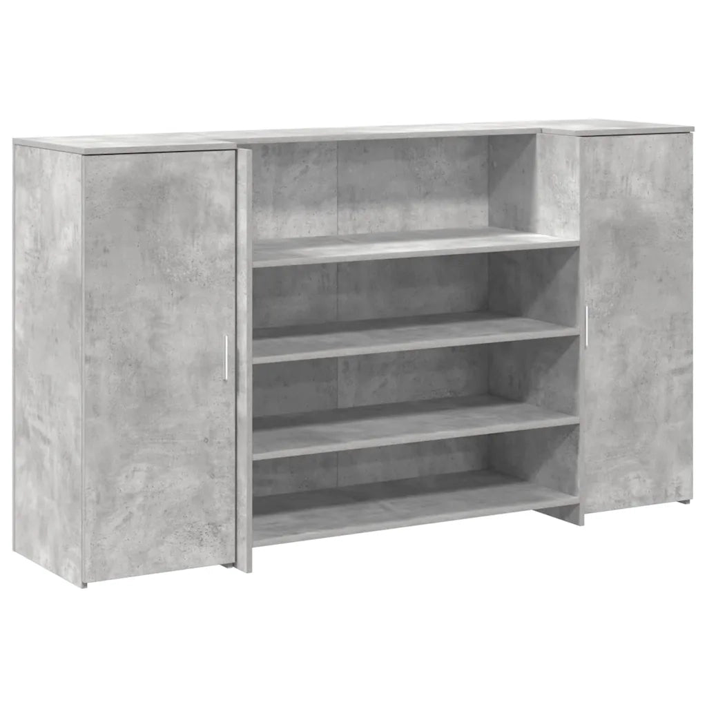 Banco Reception Grigio Cemento 180x50x103,5cm Legno Multistrato 3324172
