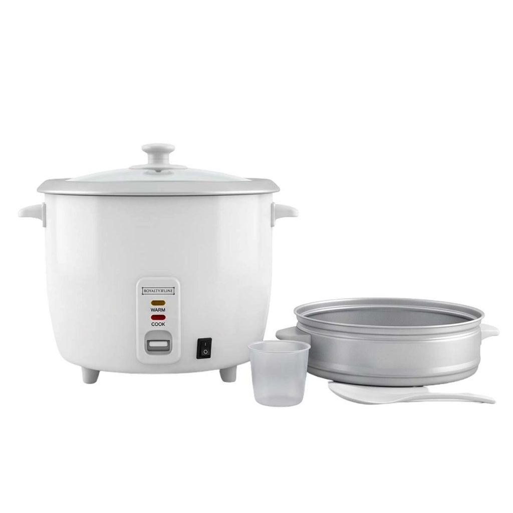 Cuociriso Elettrico 1.8L 700W con Funzione Vapore e Riscaldamento 3D Bianco SWISS HAUS