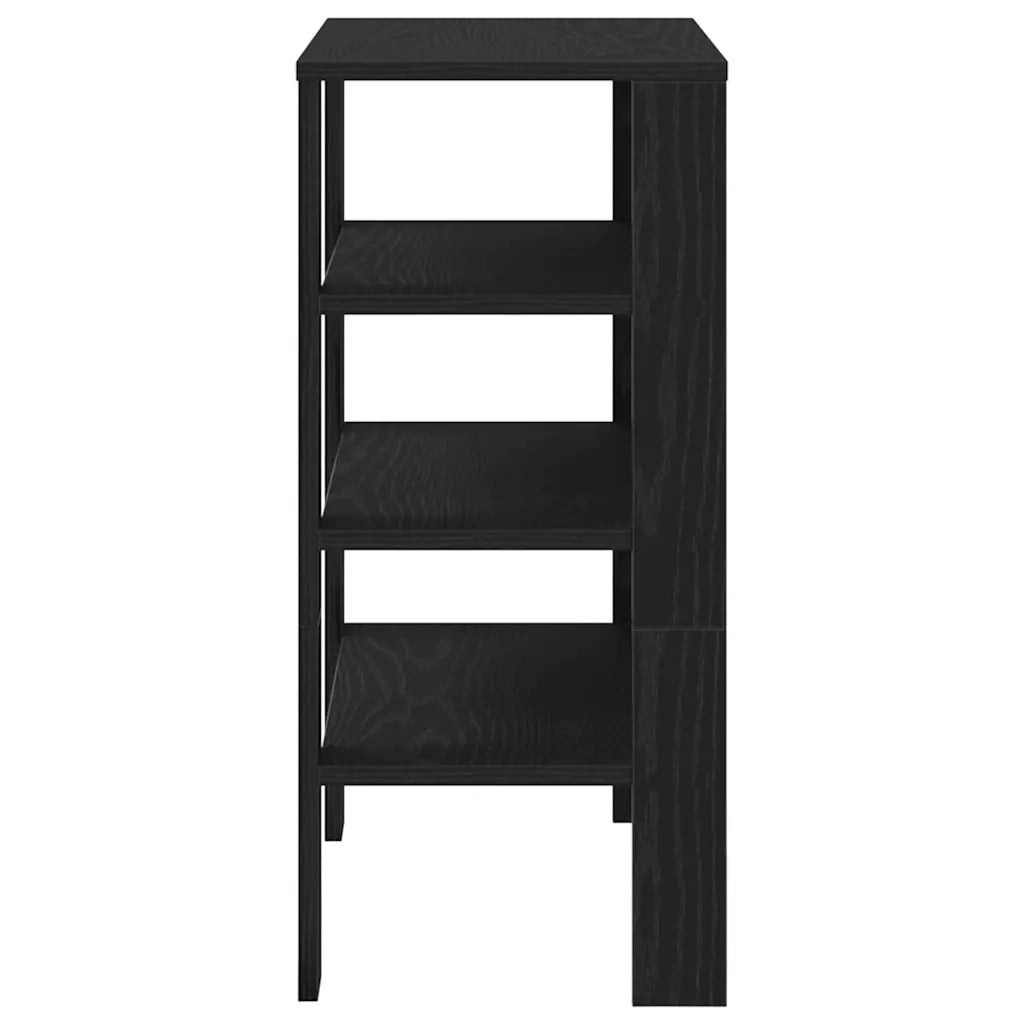 Scarpiera | Mobile per scarpe Nera 61x32x70 cm in Truciolato